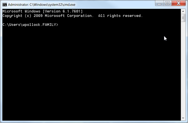 [screen-shot showing Windows cmd.exe shell window]