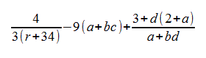 arithmetic formula - GIF version